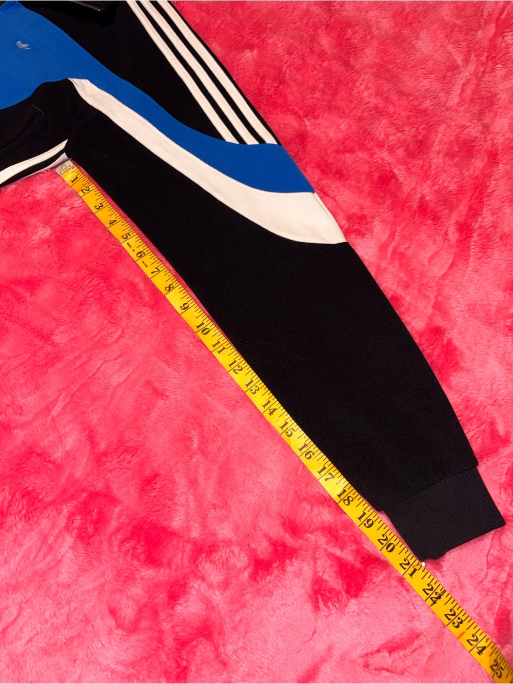 adidas Originals Blocking Track Top Black Blue White Size XSmall EUC - JY2389 - Picture 7 of 10